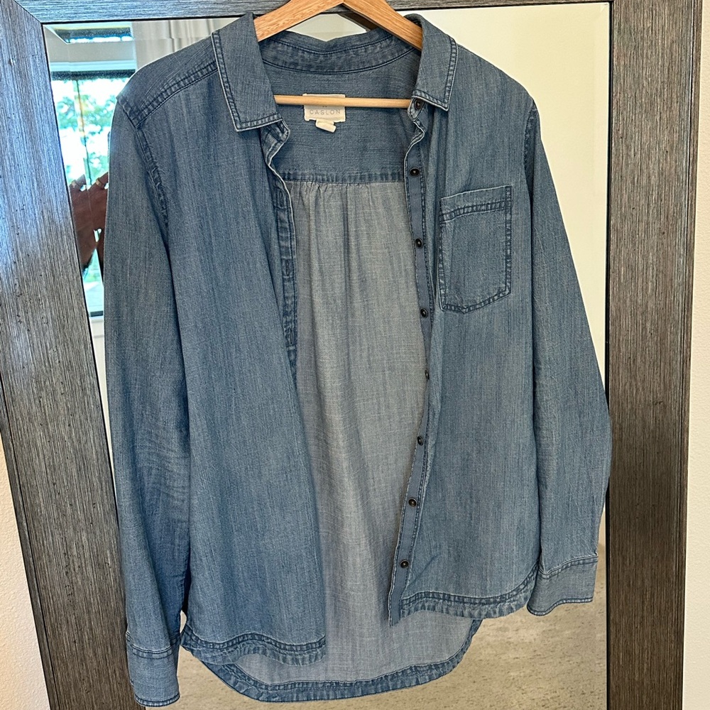 Denim Button-Up Shirt
